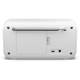 Sharp DR-P420(WH) Tokyo Portable Digital Radio, FM/DAB/DAB+, Bluetooth 5.0, USB or Battery Powered, Snowy White