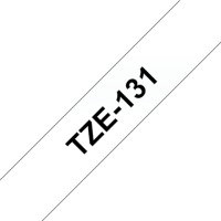 Brother TZe-131 Laminated Tape Black on Clear, TZe, 8 m, 1.2 cm Brother TZe-131 Laminated Tape Black on Clear, TZe, 8 m, 1.2 cm