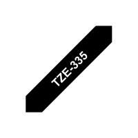 Brother TZe-335 Laminated Tape White on Black, TZe, 8 m, 1.2 cm Brother TZe-335 Laminated Tape White on Black, TZe, 8 m, 1.2 cm