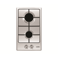 Simfer Hob H3.200.VGRIM Gas, Number of burners/cooking zones 2, Rotary knobs, Stainless steel