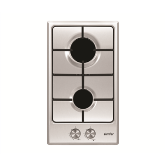 Simfer Hob H3.200.VGRIM Gas, Number of burners/cooking zones 2, Rotary knobs, Stainless steel Simfer Hob H3.200.VGRIM Gas, Number of burners/cooking zones 2, Rotary knobs, Stainless steel