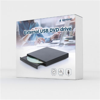 Gembird External USB DVD drive DVD-USB-04 Interface USB 2.0, DVD, CD read speed 24 x, CD write speed 24 x Gembird External USB DVD drive DVD-USB-04 Interface USB 2.0, DVD, CD read speed 24 x, CD write speed 24 x