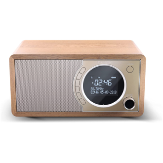 Sharp DR-450(BR) Digital Radio, FM/DAB/DAB+, Bluetooth 4.2, Alarm function, Brown Sharp DR-450(BR) Digital Radio, FM/DAB/DAB+, Bluetooth 4.2, Alarm function, Brown