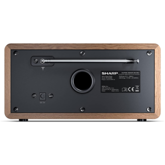 Sharp DR-450(BR) Digital Radio, FM/DAB/DAB+, Bluetooth 4.2, Alarm function, Brown Sharp DR-450(BR) Digital Radio, FM/DAB/DAB+, Bluetooth 4.2, Alarm function, Brown