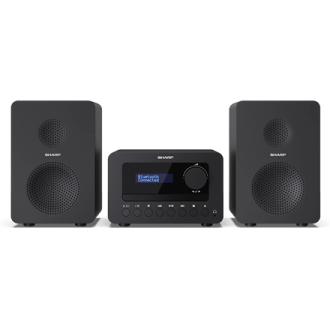 Sharp XL-B520D(BK) Tokyo Hi-Fi Micro System 2.0, FM/DAB/DAB+/USB, CD, Bluetooth 5.0, Aux-in, Black Sharp XL-B520D(BK) Tokyo Hi-Fi Micro System 2.0, FM/DAB/DAB+/USB, CD, Bluetooth 5.0, Aux-in, Black