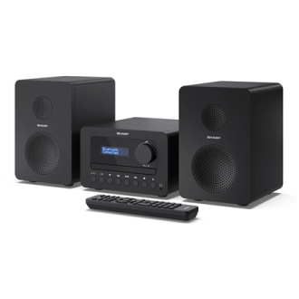 Sharp XL-B520D(BK) Tokyo Hi-Fi Micro System 2.0, FM/DAB/DAB+/USB, CD, Bluetooth 5.0, Aux-in, Black Sharp XL-B520D(BK) Tokyo Hi-Fi Micro System 2.0, FM/DAB/DAB+/USB, CD, Bluetooth 5.0, Aux-in, Black