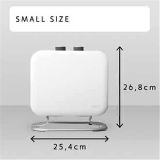 Mill Heater CUS1800MECWA Fan heater, 1800 W, Number of power levels 2, Suitable for rooms up to 10-30 m , White Mill Heater CUS1800MECWA Fan heater, 1800 W, Number of power levels 2, Suitable for rooms up to 10-30 m , White