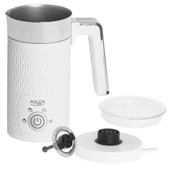 Adler Milk frother AD 4494 500 W, White Adler Milk frother AD 4494 500 W, White