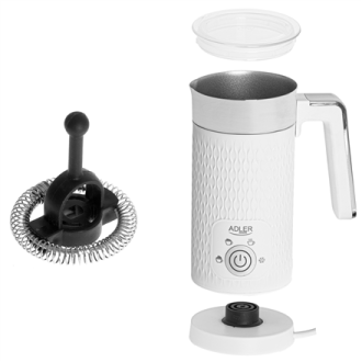 Adler Milk frother AD 4494 500 W, White Adler Milk frother AD 4494 500 W, White