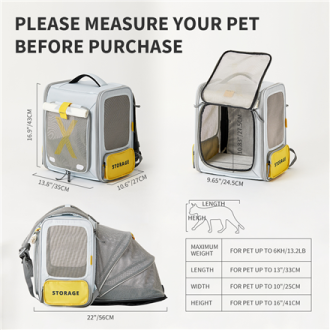 PETKIT Pet Carrier BP3 X ZONE Grey PETKIT Pet Carrier BP3 X ZONE Grey