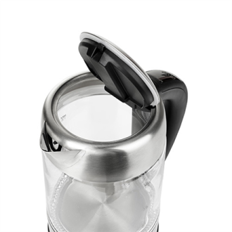 Adler Kettle AD 1247 NEW With electronic control, 1850 - 2200 W, 1.7 L, Stainless steel, glass, Stainless steel/Transparent, 360 Adler Kettle AD 1247 NEW With electronic control, 1850 - 2200 W, 1.7 L, Stainless steel, glass, Stainless steel/Transparent, 360