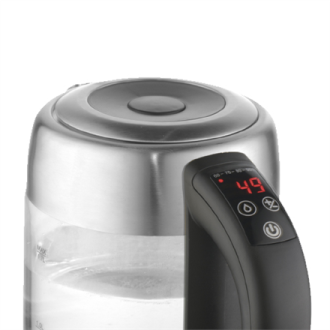 Adler Kettle AD 1247 NEW With electronic control, 1850 - 2200 W, 1.7 L, Stainless steel, glass, Stainless steel/Transparent, 360 Adler Kettle AD 1247 NEW With electronic control, 1850 - 2200 W, 1.7 L, Stainless steel, glass, Stainless steel/Transparent, 360