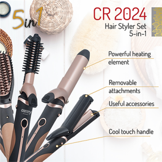 Camry Hair Styler CR 2024 1200 W, Black/Rose gold Camry Hair Styler CR 2024 1200 W, Black/Rose gold