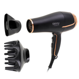 Camry Hair Dryer CR 2255 2200 W, Number of temperature settings 3, Diffuser nozzle, Black Camry Hair Dryer CR 2255 2200 W, Number of temperature settings 3, Diffuser nozzle, Black