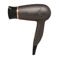 Camry Hair Dryer CR 2261 1400 W, Number of temperature settings 2, Metallic Grey/Gold Camry Hair Dryer CR 2261 1400 W, Number of temperature settings 2, Metallic Grey/Gold