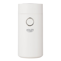 Adler Coffee Mill AD 4446ws 150 W, Coffee beans capacity 75 g, White Adler Coffee Mill AD 4446ws 150 W, Coffee beans capacity 75 g, White