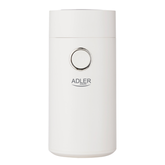 Adler Coffee Mill AD 4446ws 150 W, Coffee beans capacity 75 g, White Adler Coffee Mill AD 4446ws 150 W, Coffee beans capacity 75 g, White