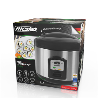 Mesko Rice cooker MS 6411 1000 W, 1.5 L, Black/Stainless steel Mesko Rice cooker MS 6411 1000 W, 1.5 L, Black/Stainless steel
