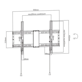 Gembird TV wall mount WM-80T-01 37-80 Gembird TV wall mount WM-80T-01 37-80