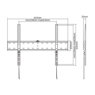 Gembird TV wall mount (fixed) WM-70F-01 37-70 Gembird TV wall mount (fixed) WM-70F-01 37-70