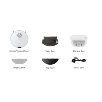 Midea Robot Vacuum Cleaner M9 Wet&Dry, Operating time (max) 180 min, Lithium Ion, 5200 mAh, Dust capacity 0.25 L, 4000 Pa, White Midea Robot Vacuum Cleaner M9 Wet&Dry, Operating time (max) 180 min, Lithium Ion, 5200 mAh, Dust capacity 0.25 L, 4000 Pa, White