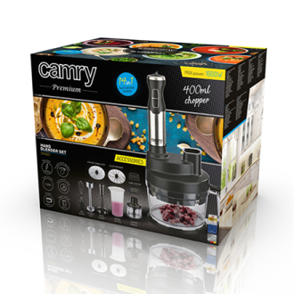 Camry Blender CR 4623 Hand Blender, 1600 W, Number of speeds Variable, Turbo mode, Chopper, Ice crushing, Black Camry Blender CR 4623 Hand Blender, 1600 W, Number of speeds Variable, Turbo mode, Chopper, Ice crushing, Black