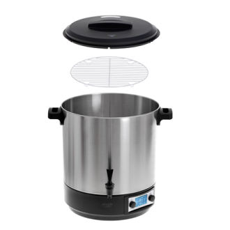 Adler Electric pot/Cooker AD 4496 Stainless steel/Black, 28 L, Lid included Adler Electric pot/Cooker AD 4496 Stainless steel/Black, 28 L, Lid included