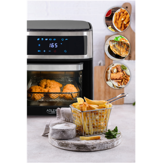 Adler Airfryer Oven AD 6309 Power 1700 W, Capacity 13 L, Stainless steel/Black Adler Airfryer Oven AD 6309 Power 1700 W, Capacity 13 L, Stainless steel/Black