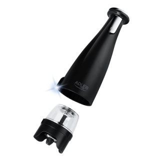 Adler Electric Salt and pepper grinder AD 4449b 7 W, Housing material ABS plastic, Lithium, Matte Black Adler Electric Salt and pepper grinder AD 4449b 7 W, Housing material ABS plastic, Lithium, Matte Black