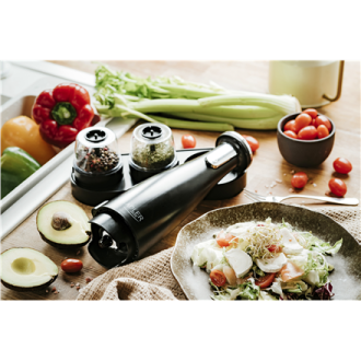 Adler Electric Salt and pepper grinder AD 4449b 7 W, Housing material ABS plastic, Lithium, Matte Black Adler Electric Salt and pepper grinder AD 4449b 7 W, Housing material ABS plastic, Lithium, Matte Black
