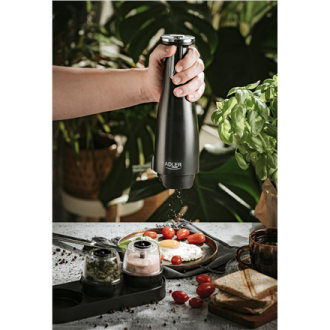 Adler Electric Salt and pepper grinder AD 4449b 7 W, Housing material ABS plastic, Lithium, Matte Black Adler Electric Salt and pepper grinder AD 4449b 7 W, Housing material ABS plastic, Lithium, Matte Black
