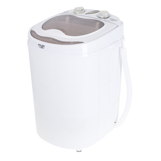 Adler Mini washing machine AD 8055 Top loading, Washing capacity 3 kg, Depth 37 cm, Width 36 cm, White Adler Mini washing machine AD 8055 Top loading, Washing capacity 3 kg, Depth 37 cm, Width 36 cm, White
