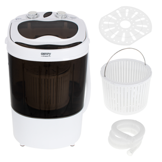 Camry Mini washing machine CR 8054 Top loading, Washing capacity 3 kg, Depth 37 cm, Width 36 cm, White/Gray, Semi-automatic Camry Mini washing machine CR 8054 Top loading, Washing capacity 3 kg, Depth 37 cm, Width 36 cm, White/Gray, Semi-automatic
