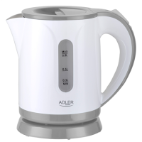 Adler Kettle AD 1371g Electric, 850 W, 0.8 L, Stainless steel/Polypropylene, 360 rotational base, White/Grey Adler Kettle AD 1371g Electric, 850 W, 0.8 L, Stainless steel/Polypropylene, 360 rotational base, White/Grey