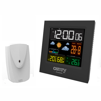 Camry Weather station CR 1166 Black, Date display