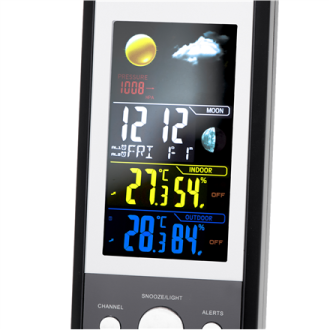 Mesko MS 1177 Weather station, Black, Colorful Digital Display Mesko MS 1177 Weather station, Black, Colorful Digital Display