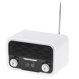Adler Bluetooth Radio AD 1185 Display LCD, AUX in, White Adler Bluetooth Radio AD 1185 Display LCD, AUX in, White