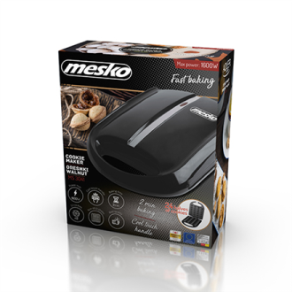 Mesko Nut maker MS 3041 1600 W, Number of pastry 24, Nuts, Black Mesko Nut maker MS 3041 1600 W, Number of pastry 24, Nuts, Black