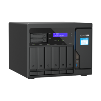 QNAP 8-Bay desktop NAS TS-855X-8G C5125 8-core, Processor frequency 2.8 GHz, 8 GB, 1x USB 2.0 port, 3x USB 3.2 Gen 1, 2.5 Gigabi