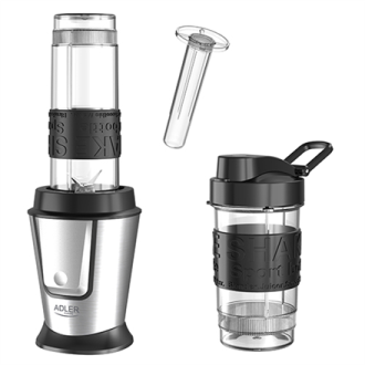 Adler Blender AD 4081 Tabletop, 800 W, Jar material BPA Free Plastic, Jar capacity 0.57 and 0.4 L, Ice crushing, Black/Stainless Adler Blender AD 4081 Tabletop, 800 W, Jar material BPA Free Plastic, Jar capacity 0.57 and 0.4 L, Ice crushing, Black/Stainless