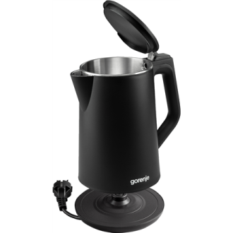 Gorenje Kettle K15DWBK Electric, 2200 W, 1.5 L, Stainless steel, 360 rotational base, Black Gorenje Kettle K15DWBK Electric, 2200 W, 1.5 L, Stainless steel, 360 rotational base, Black