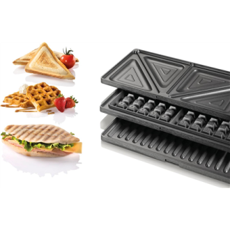 Gorenje Sandwich maker SM703GCB 700 W, Number of plates 3, Number of pastry 2, Black