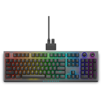Dell Alienware Tri-Mode AW920K Wireless Gaming Keyboard, RGB LED light, US, Wireless, Dark Side of the Moon, Bluetooth, Numeric Dell Alienware Tri-Mode AW920K Wireless Gaming Keyboard, RGB LED light, US, Wireless, Dark Side of the Moon, Bluetooth, Numeric