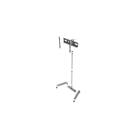 EDBAK Flat Screen Trolley for One Screen Floor stand, TR5E, 42-65 EDBAK Flat Screen Trolley for One Screen Floor stand, TR5E, 42-65