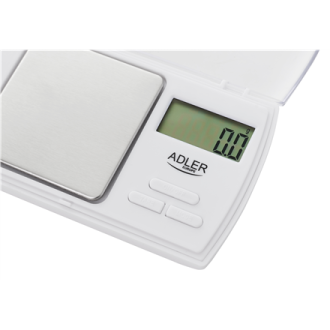 Adler Precision scale AD 3161 Maximum weight (capacity) 0.5 kg, Accuracy 0.01 g, White Adler Precision scale AD 3161 Maximum weight (capacity) 0.5 kg, Accuracy 0.01 g, White