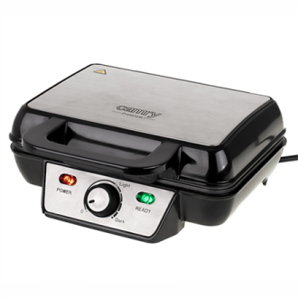Camry Waffle Maker CR 3046 1600 W, Number of pastry 2, Belgium, Black/Stainless Steel Camry Waffle Maker CR 3046 1600 W, Number of pastry 2, Belgium, Black/Stainless Steel
