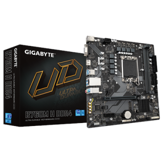Gigabyte B760M H DDR4 1.0 M/B Processor family Intel, Processor socket LGA1700, DDR4 DIMM, Memory slots 2, Supported hard disk d Gigabyte B760M H DDR4 1.0 M/B Processor family Intel, Processor socket LGA1700, DDR4 DIMM, Memory slots 2, Supported hard disk d