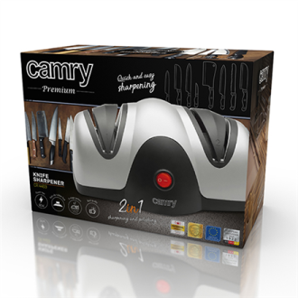 Camry Knife sharpener CR 4469 Electric, Black/Silver, 60 W, 2 Camry Knife sharpener CR 4469 Electric, Black/Silver, 60 W, 2