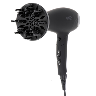 Adler Hair dryer AD 2267 2100 W, Number of temperature settings 3, Diffuser nozzle, Black Adler Hair dryer AD 2267 2100 W, Number of temperature settings 3, Diffuser nozzle, Black