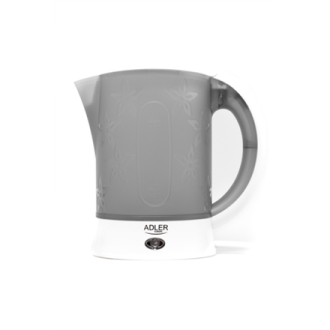 Adler Travel Kettle AD 1268 Standard, Plastic, White, 600 W, 0.6 L